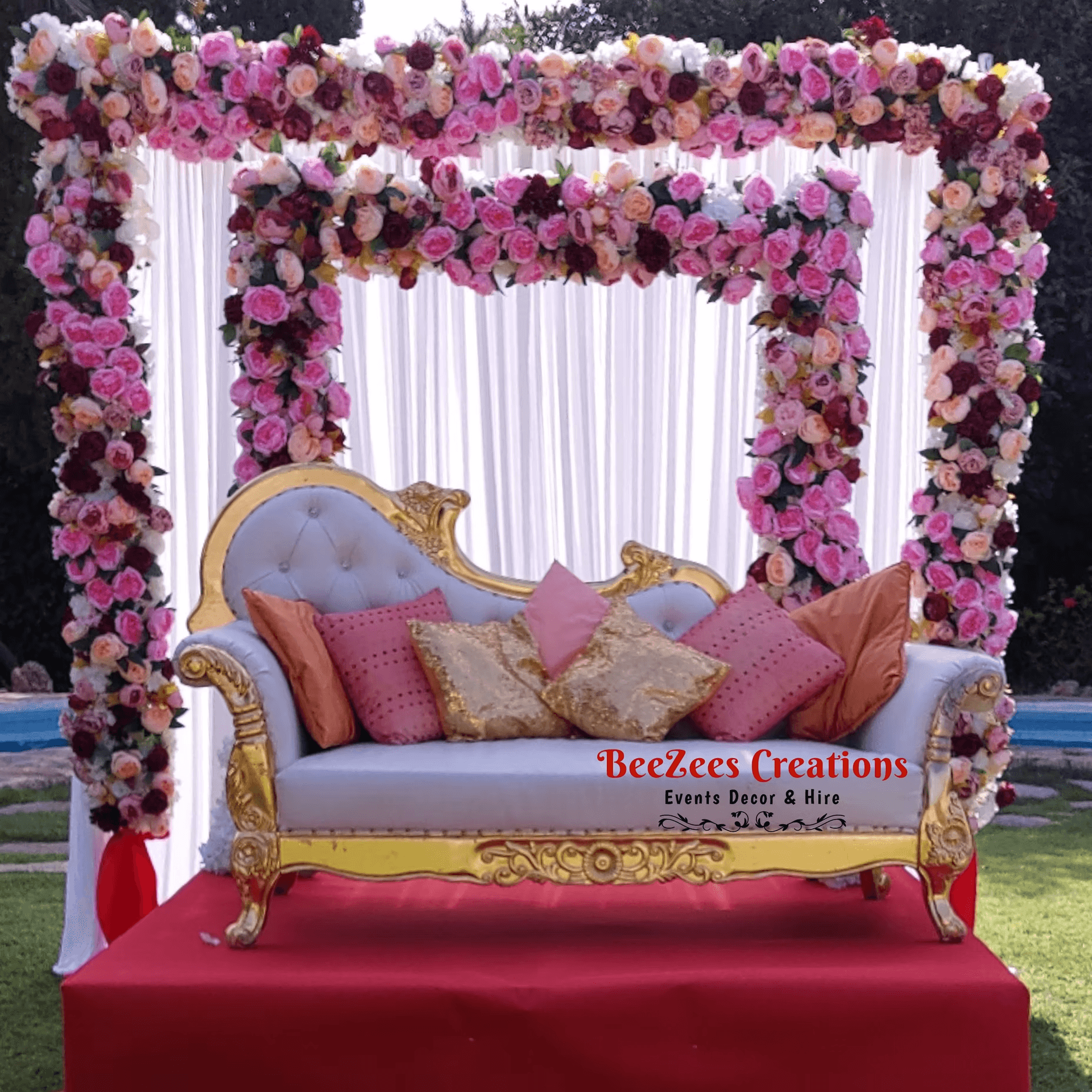 Garden Wedding Setup